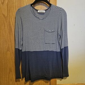 Womens Striped Long Sleeve